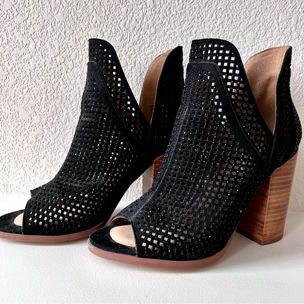 Black Open-Toe Heels